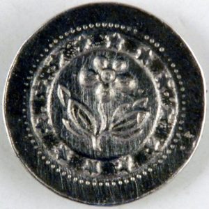 Forget me not Colonial pewter button 3/4 inch