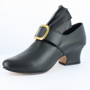 Martha-Colonial black-smooth leather shoe
