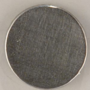 plain flat pewter button, 1-1/8″, L128