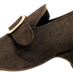 Connie, Black-rough-out Colonial shoe