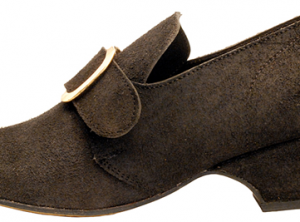 Connie, Black-rough-out Colonial shoe