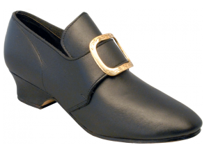 Connie, black-smooth Colonial Shoe