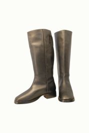 Historic Stovepipe boot, black smooth side out. | Fugawee