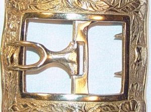 Great Thistle shoe buckle, Brass