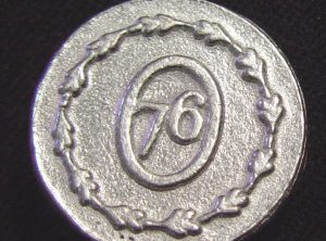 Military Pewter Button, 7/8″, 77. Hand made in the USA