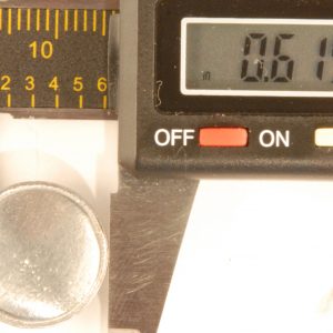 domed with rim, pewter button,108
