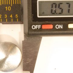 Peaked Pewter Button, 112