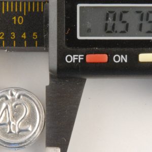 42nd highlander, Military Pewter Button, 7/8 inch, 115