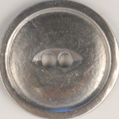 2 Hole Pewter Button, 2 hole with rim, 116