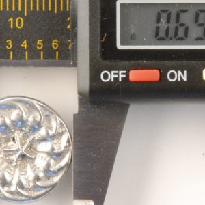 Swirl-star, center star Pewter Button, 11/16″, 118