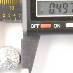 Acorn design, very high domed, Pewter Button, 1/2, 119