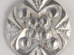 Stud, Pewter Button, 1/2″, 134. Hand made in the USA