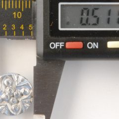 Stud, Pewter Button, 1/2″, 134