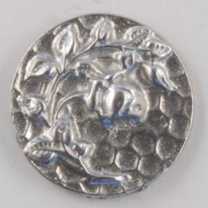 Rose design, old rose, Pewter Button 5/8, 135
