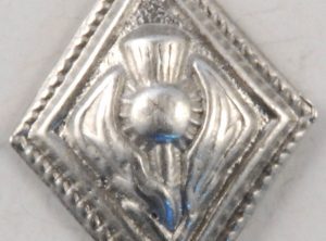 Diamond Thistle, musician pewter button, 5/8″x3/4″, 139. Hand made in the USA