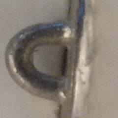 Chrysanthemum, tiny mum Pewter Button, 1/2″, 143