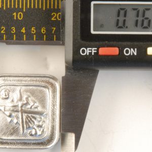 St. Andrew, square Scottish Pewter Button, 3/4″, 144