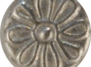 Daisy, tiny Pewter Button, 3/8″, 145. Hand made in the USA