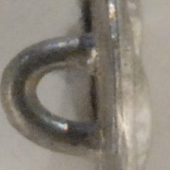 Chrysanthemum, tiny mum Pewter Button, 5/16″, 146