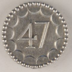 Enlisted 47th Pewter Button 9/16TH, 156