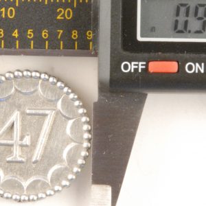 long-shank, 47th enlisted Pewter Button 7/8 inch, 154