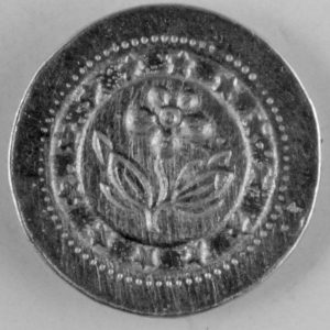 Forget me not Pewter Button 3/4in, 162