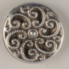 Swirled Fancy Pewter Buttons 1/2in, 163