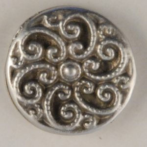 Swirled Fancy Pewter Buttons 1/2in, 163