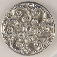 166 L Swirled Fancy Pewter Buttons 1 1/8in