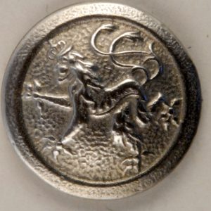 Rampant Lion Pewter Button, 169