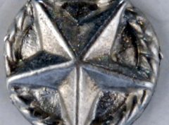 Texas Star Pewter Button, 1/2″, 180. Hand made in the USA