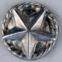 Texas Star Pewter Button, 1/2″, 180