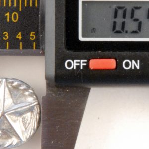 Texas Star Pewter Button, 1/2″, 180