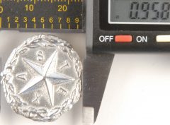 Texas Star Pewter Button, 1″, 181. Hand made in the USA