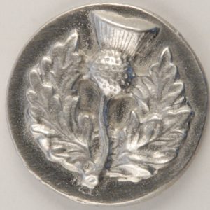 Thistle, Large Pewter Button, 1-1/8″, 182