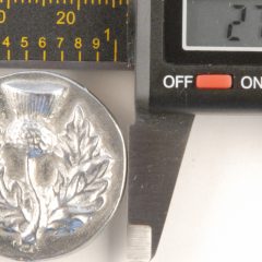 Thistle, Large Pewter Button, 1-1/8″, 182