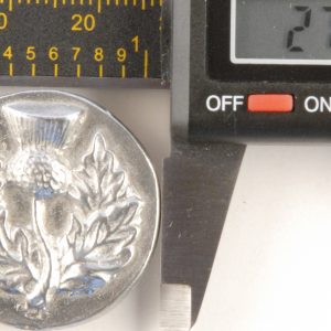 Thistle, Large Pewter Button, 1-1/8″, 182
