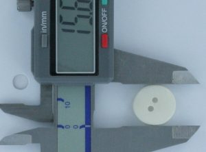 191 Bone 2 hole Button