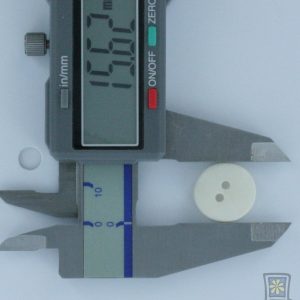 191 Bone 2 hole Button
