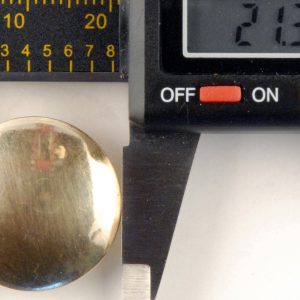 Brass High Domed Button, 212