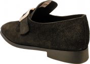 Black buckle shoe
