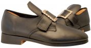 Black buckle shoe