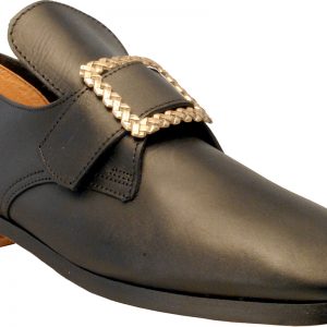 Black buckle shoe