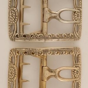 Pierced Shoe Buckle, Brass