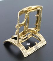 colonial Brass shoe buckle with rope trim