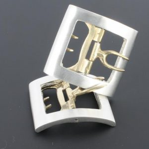 Midshipmen Colonial Shoe buckle, Britannia pewter
