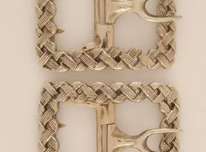 Basket Weave, Brass Colonial Shoe Buckle