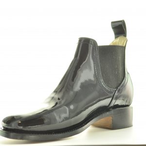 Patent Leather Congress Gator, Civil War Men’s pull-on Shoe