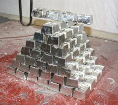 Pewter ingots