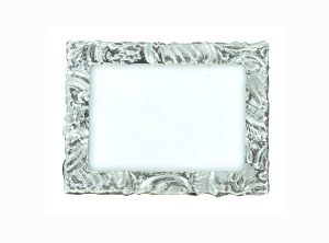 Fancy Pewter Picture frame 2 3/8 X 3 ½. Hand made in the USA